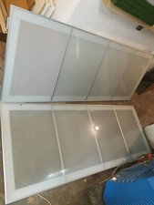 2 Ikea Pax Hasvik Kleiderschrank Schiebetüren aus Milchglas 77x201 cm