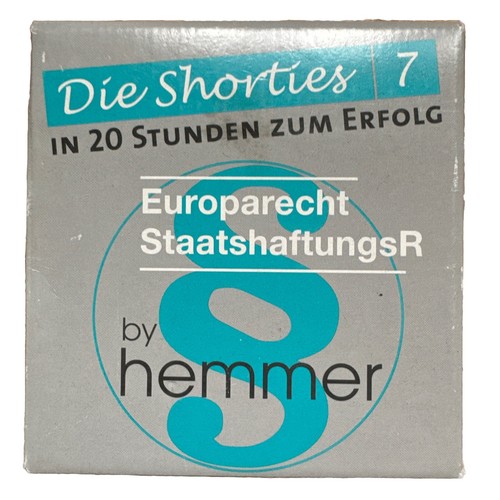 Hemmer shorties karteikarten - shorties,