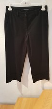 Wideleg-Pants, Baumwolle-Mix, Luisa Cerano, Gr.38, Fb.schwarz, neu ohne Etikiett