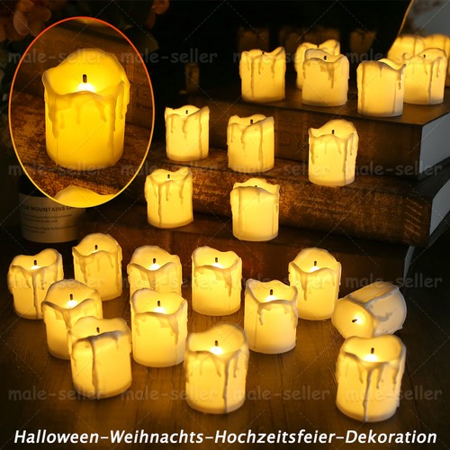 24x flackern led teelichter - flackern,