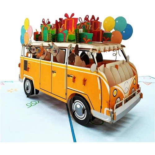 Pop geburtstagskarte - 3d,