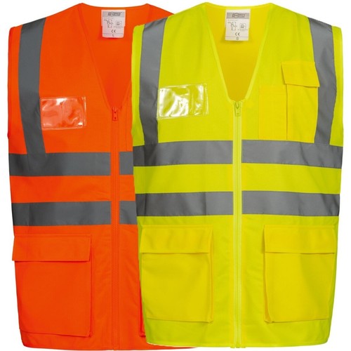 Warnschutz weste gelb orange - weste,
