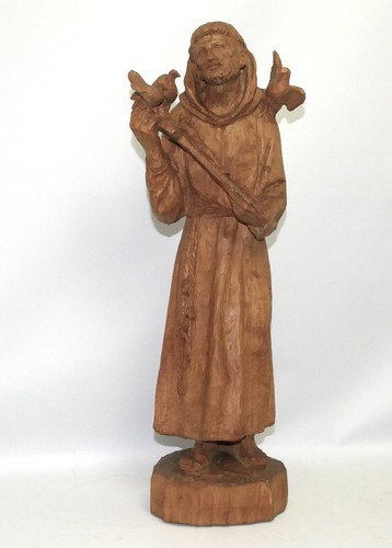 Geschnitzte holzfigur - geschnitzte,