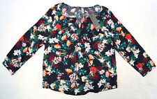 Street One Damen Bluse Langarm  Gr.38, 40  nachtblau geblümt  39,99 € NEU