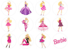 NEU 24 Barbie Muffinaufleger Muffindekoration Party Geburtstag Deko #2