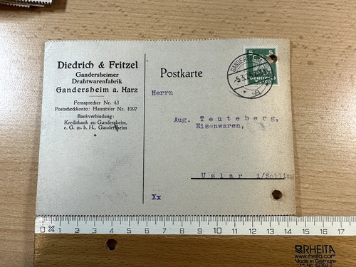 Postkarte 1926 gandersheim - 1926,