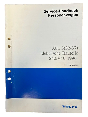Volvo service handbuch - volvo, service-handbuch