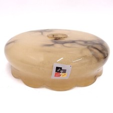 Lampenschirm 75 250 45 mm Glas marmoriert Tellerschirm Art déco Kronleuchter alt