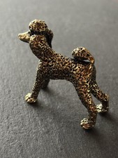 Pudel Figur aus Messing | Stehend | Kleinpudel | Metall Hund | Deko Tier