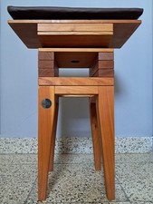 Mishu Gesundheitsstuhl Bewegungsstuhl Gr. L Classic Echtholz mit Lederkissen