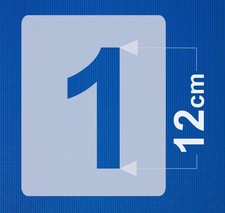 Zahlenschablone 12cm hoch Set