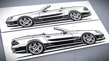 Mercedes SL 55 AMG Aufkleber