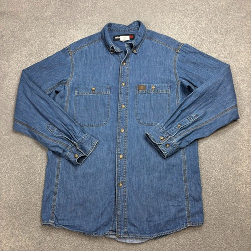 Wrangler jeanshemd erwachsene - jeanshemd,