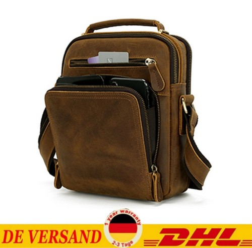 Herren schultertasche echt - schultertasche,