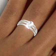 Damen Ring 585 echt Weißgold