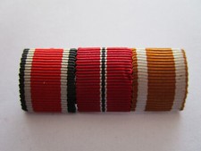 3er Feldspange,Bandspange Eiserne Kreuz,Ostmedaille und Schutzwallehrenzeichen
