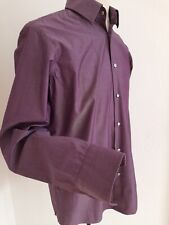 HUGO BOSS Herren Hemd Gr. 41 lila regular fit H16 ENZO 100% Baumwolle wie neu