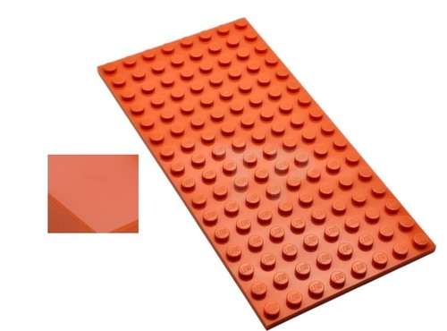 Lego platte 8x16 reddish - lego,