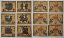 6 x 50 Pfennig Banknoten