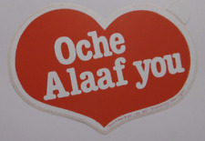 Werbe-Aufkleber Oche Alaaf you Herz Aachen Karneval Oecher Platt 80er