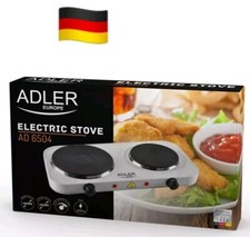  Doppelkochplatte 2250 Watt  Adler weiss AD 6504 Universal, Camping ?️