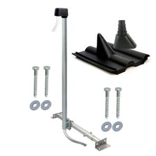 Dachsparrenhalter 120cm SAT Antenne Mast Aufdach Dachhalter Frankfurter Pfanne