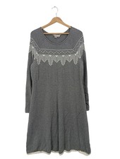 ROYAL ROBBINS Pulloverkleid Damen Kleid Gr. DE 42 hellgrau Casual-Look