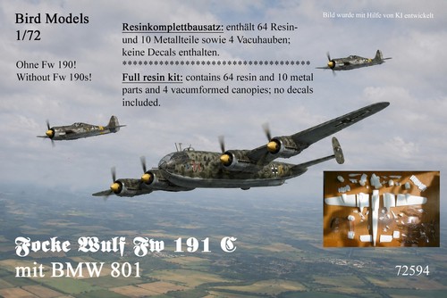 Focke wulf 191 mit - focke, 4x