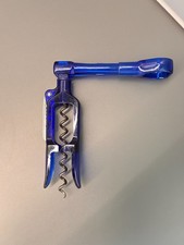 Screwpull Korkenzieher, blau, 3-teilig, top Zustand und super leichte Verwendung