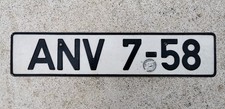 Altes Kfz-Kennzeichen Nummernschild license plate DDR DIN GDR Autosiegel 