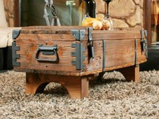 Alte Truhe Kiste Tisch Shabby