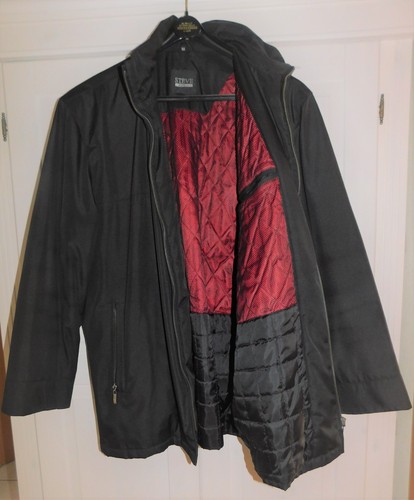 Herren mantel schwarz - mantel, mit