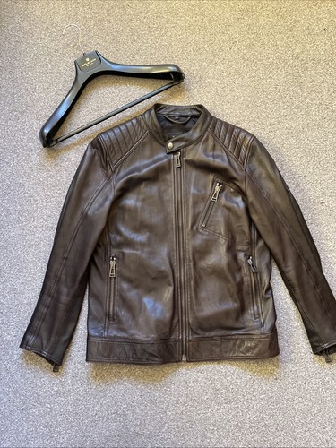Belstaff racer lederjacke xl - belstaff,