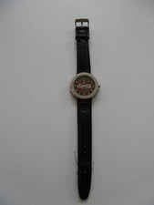 Vintage Coca Cola, Burger King, Edelstahl Werbe Armbanduhr