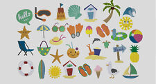 Mega Stickdatei Summer Beach