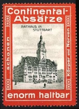 Reklamemarke stuttgart - reklamemarke,