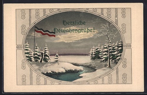 Ansichtskarte winterliche - ansichtskarte,