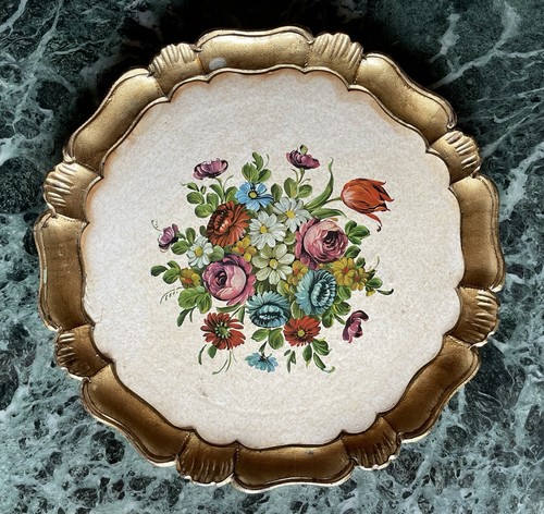 Vintage florentiner tablett - vintage,