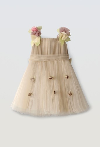 Neu mädchen tüllkleid beige - mädchen,