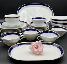 Vohenstrauss Seltmann echt Kobalt Speiseservice #KA126