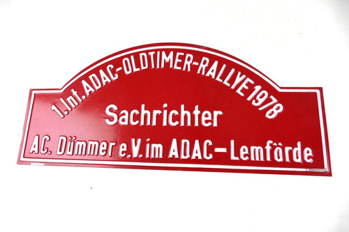 Rallye schilder blechschild - rallye,