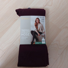 Dunkelrote Thermo-Strumpf-Hose  * Gr. S 36/38 * Tchibo * NEU * Fehlkauf