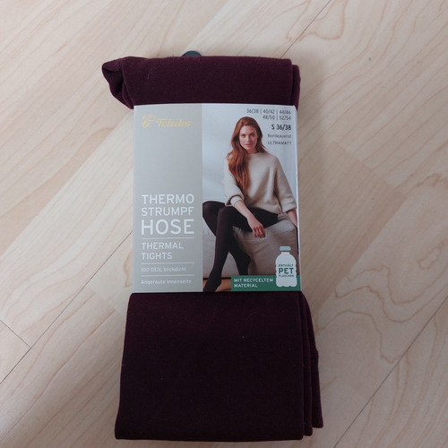Dunkelrote thermo strumpf hose - dunkelrote, thermo-strumpf-hose