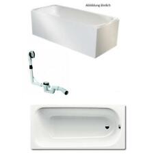 Kaldewei 3,5 mm Stärke Badewanne Wanne Set mit Träger und Ablauf 170x75cm weiß 