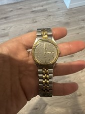 SEIKO 5Y23-8040 Vintage Quartz Day Date 36mm