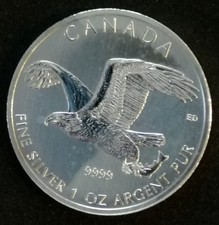 Anlagenmünze Canada "Birds Of Prey" in Feinsilber 999/1000 von 2014/15