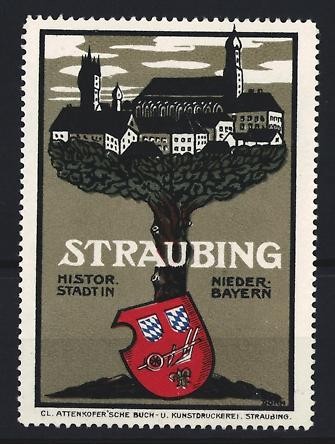 Reklamemarke straubing - reklamemarke,