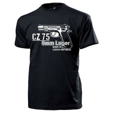 CZ 75 9mm Luger Pistole Sportschütze Tschechien Faustfeuerwaffe - T Shirt #17759