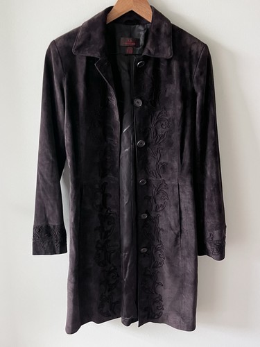 Women brown suede - xs,