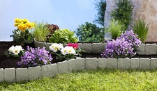 Beetbegrenzung in Stein-Optik 10 Stk. Beetabgrenzung "Steine" Optik Garten Deko